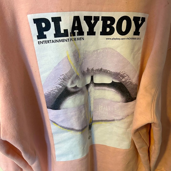 Sweaters - Playboy PLT pink oversized sweater